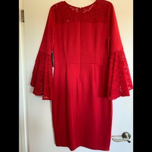 NY&Co red cocktail dress. NWT. Size Lg Petite